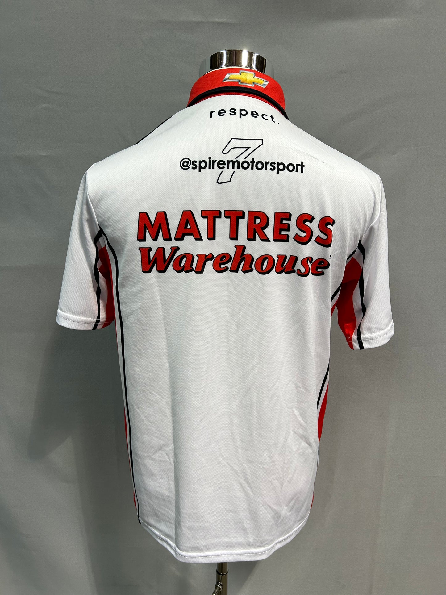 Corey Lajoie #7 2024Mattress Warehouse Nascar Crew Shirt Size Small