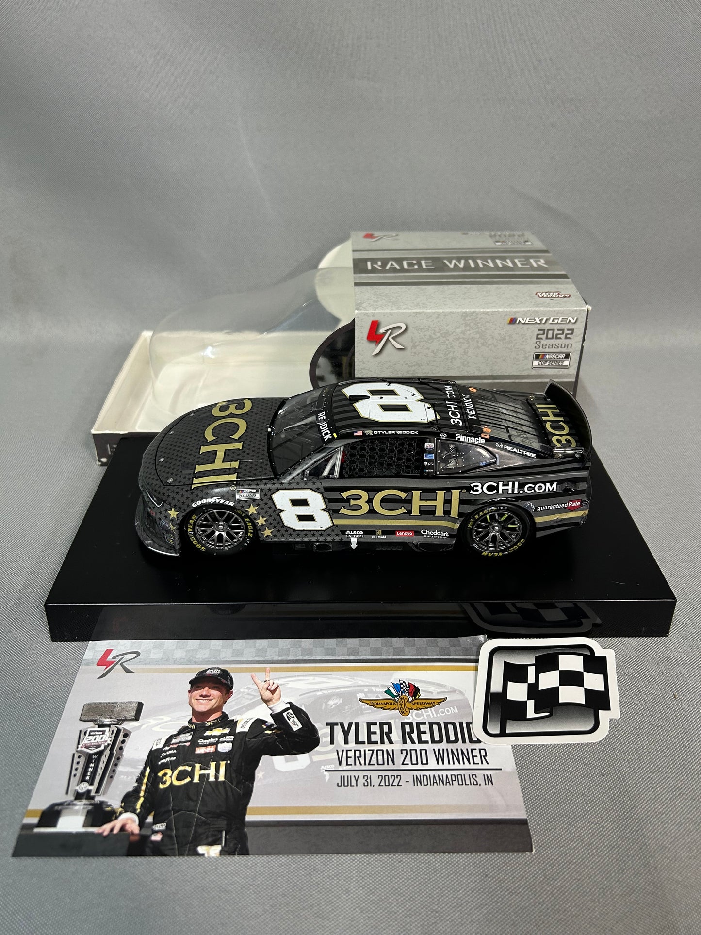 Tyler Reddick #8 2022 3CHI Indy Road Course Win Elite Nascar Diecast