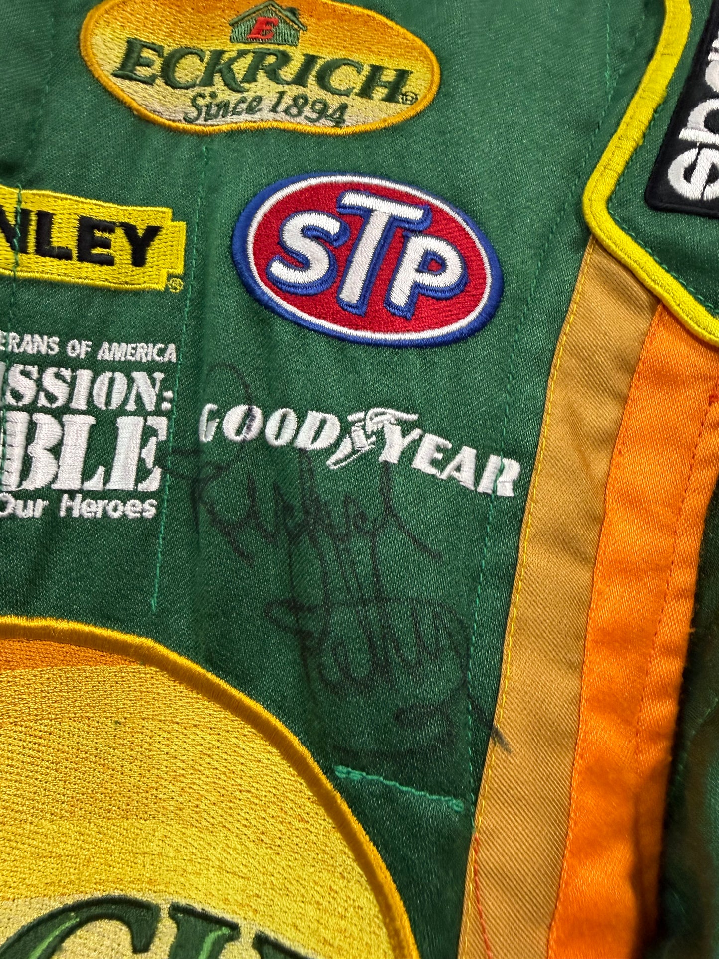 Aric Almirola #43 2013 Dual Autographed Eckrich Nascar Driver Firesuit