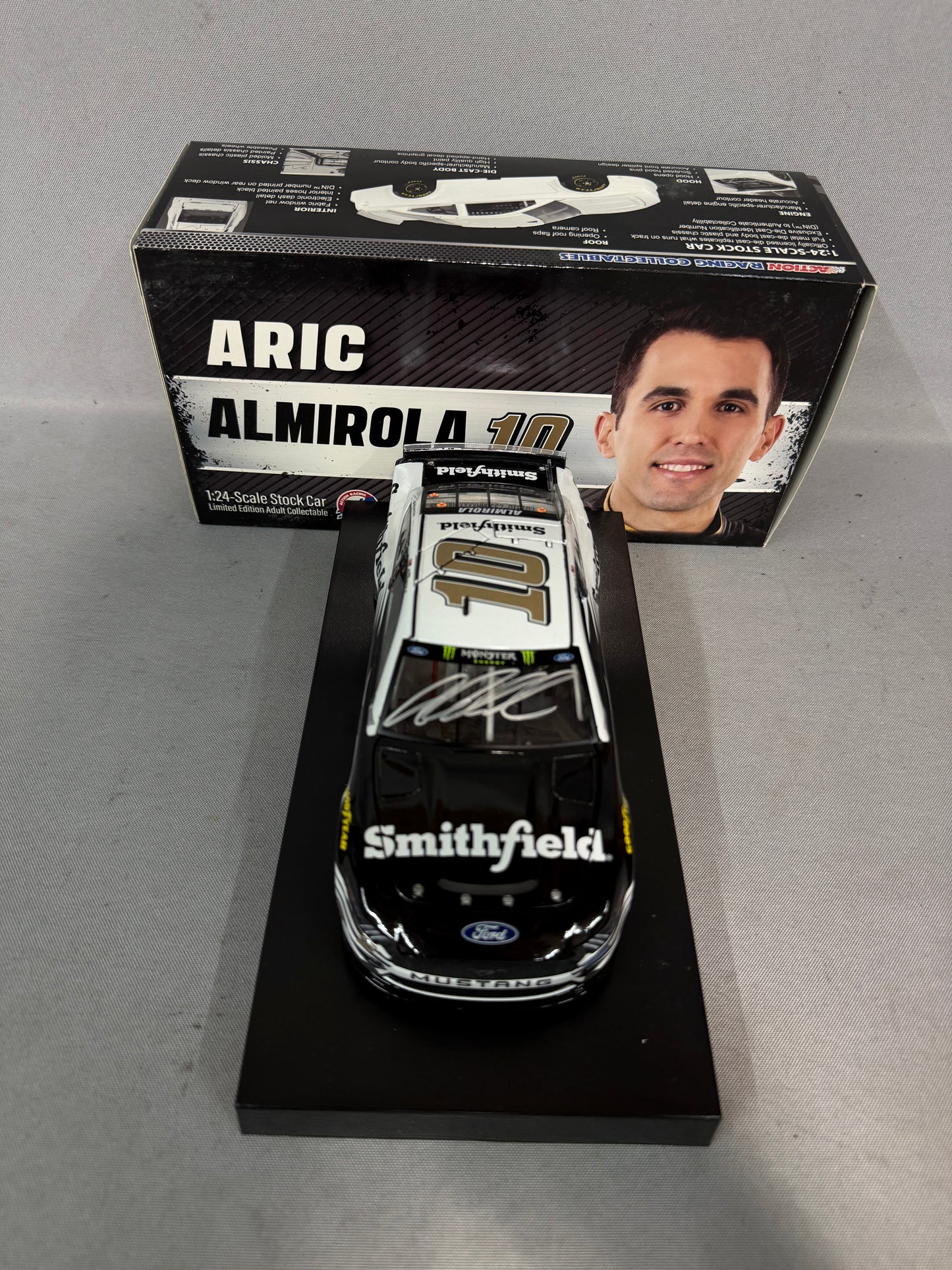 Aric Almirola #10 2019 Smithfield Nascar Autographed Diecast
