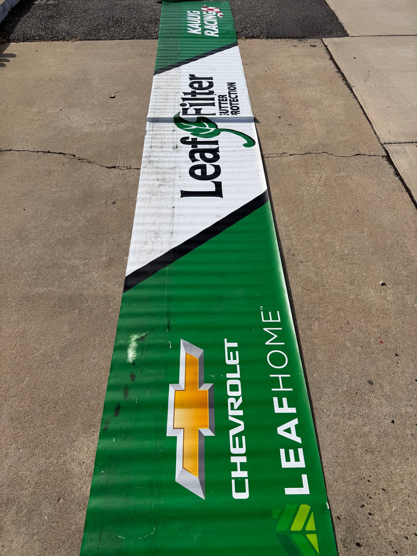 Christian Eckes #16 & Brenden Queen #11 2025 Leaf Filter Nascar Pit Wall Banner