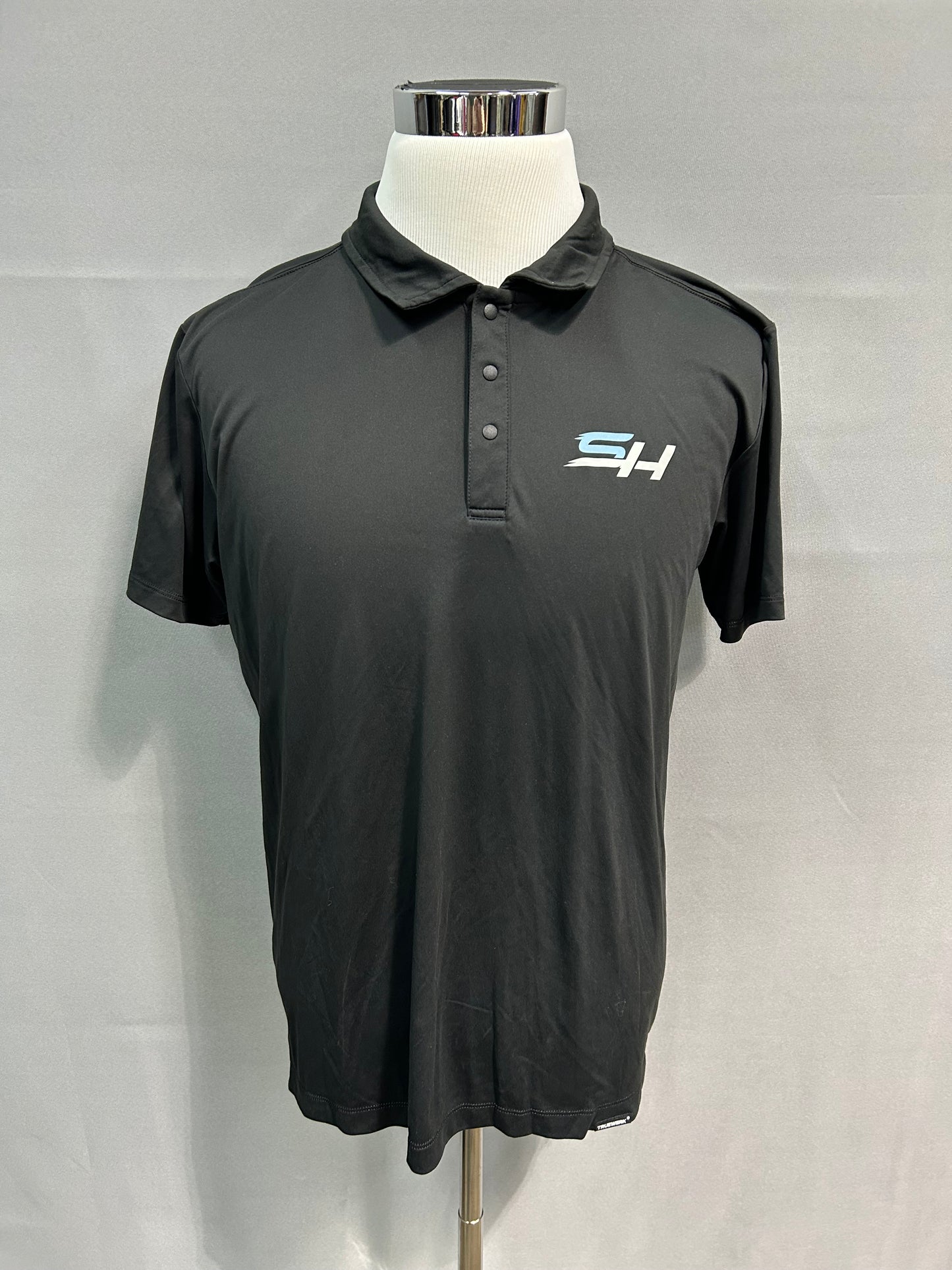 Stewart Haas Racing 2024 Nascar Team Issued Truewerk Black Polo