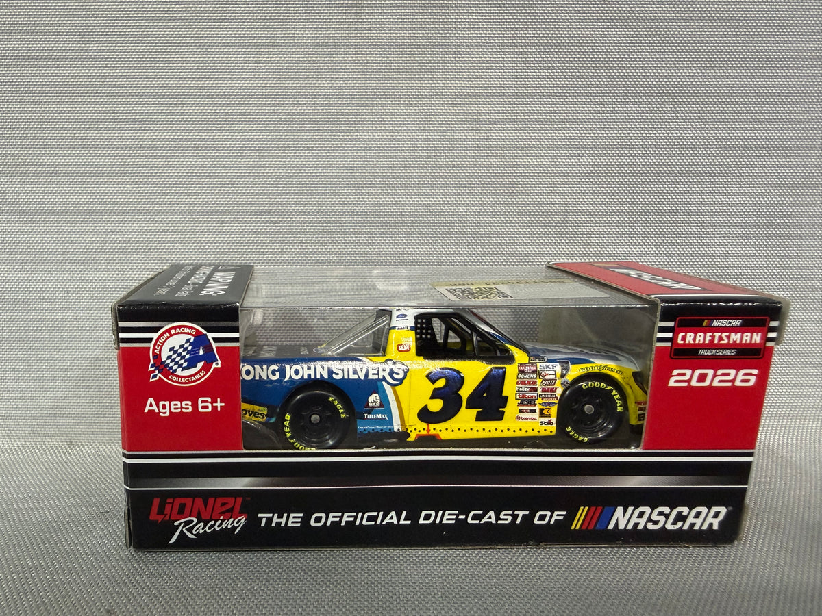 Layne Riggs #34 2026 St Petersburg Win Long John Silvers Nascar 1/64 Diecast