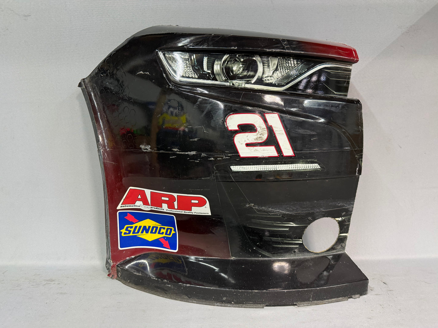 Austin Hill #21 2024 Chicago Dow Coatings Nascar Nose Corner