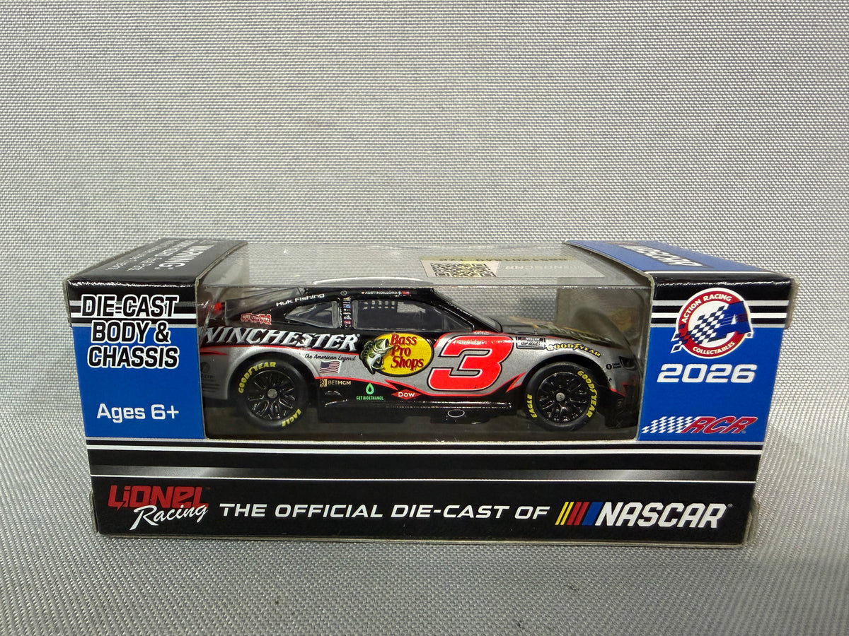 Austin Dillon #3 2026 Bass Pro Shops Winchester Nascar 1/64 Diecast