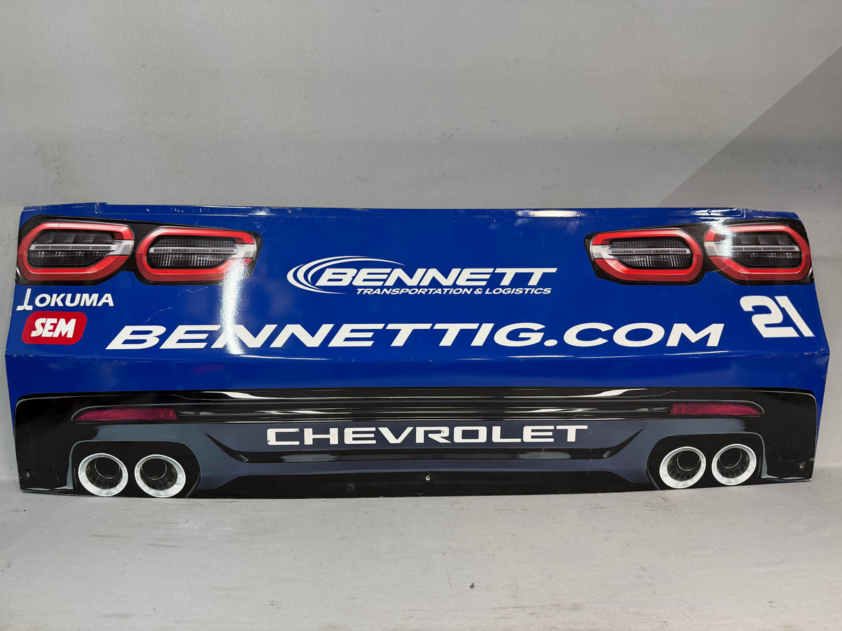 Austin Hill #21 2026 Bennett Transportation Nascar Rear Bumper