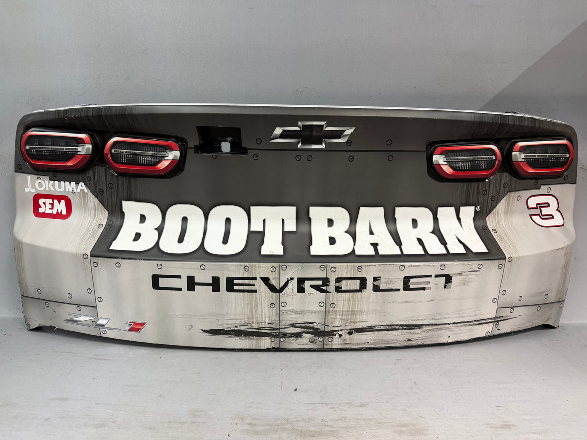 Austin Dillon #3 2026 San Diego Boot Barn Nascar Rear Bumper