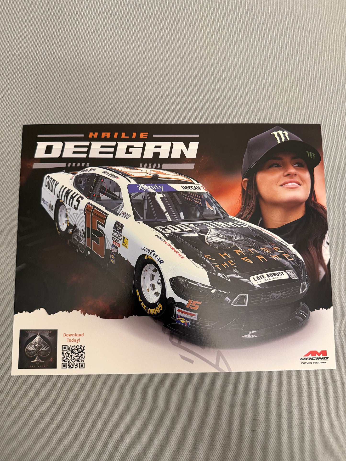 Hailie Deegan #15 2024 Cody Jinks Nascar Hero Card