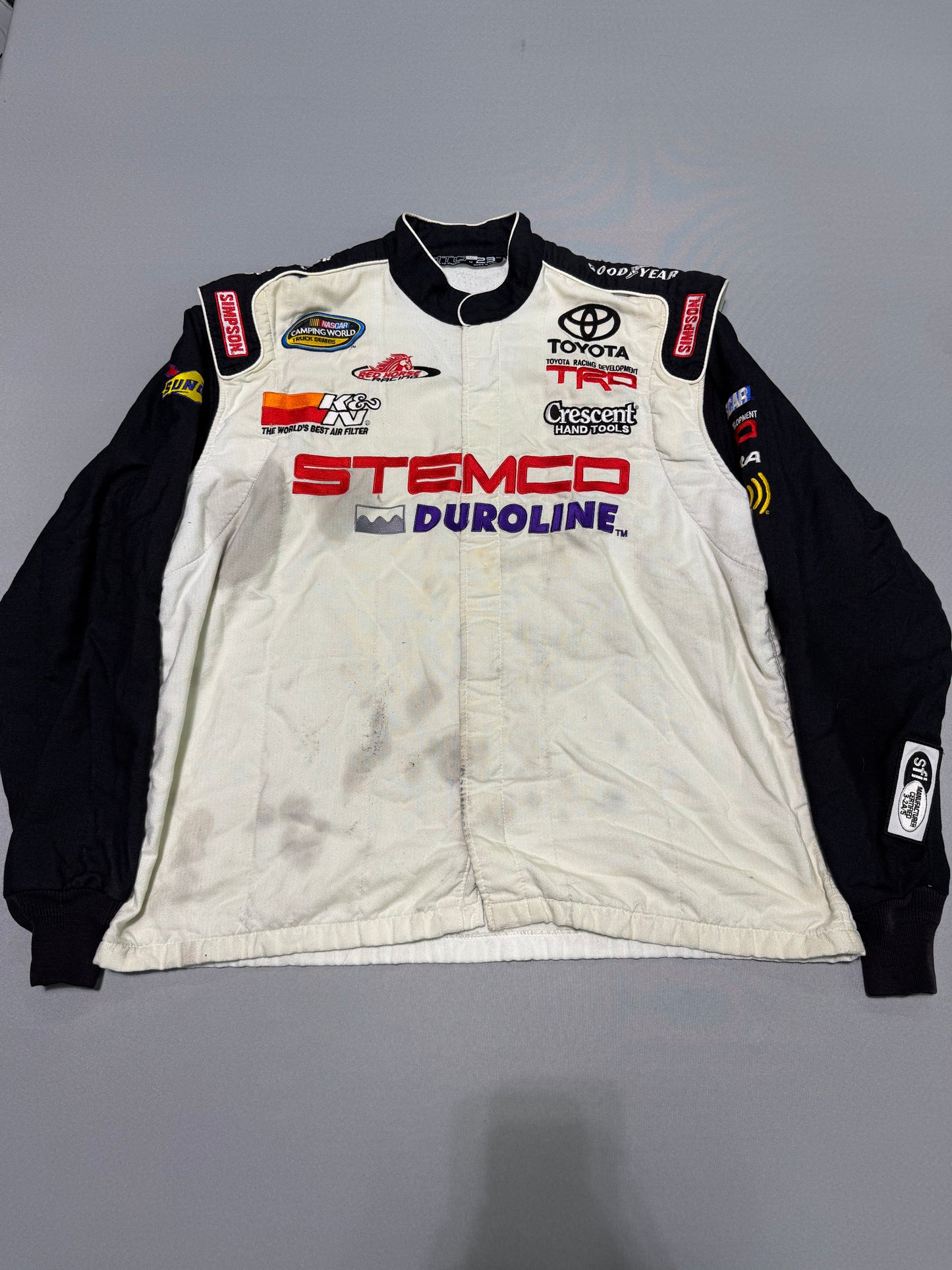 Miguel Paluda #11 Stemco Duroline Nascar Crew Firesuit C-48 W-36 L-30