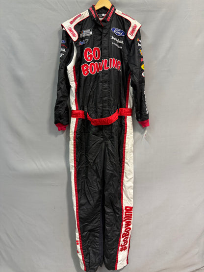 Aric Almirola #10 Go Bowling Nascar Crew Firesuit C-50 W-40 L-35