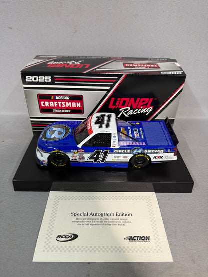 Josh Bilicki #41 2025 Circle B Diecast Nascar Autographed Diecast