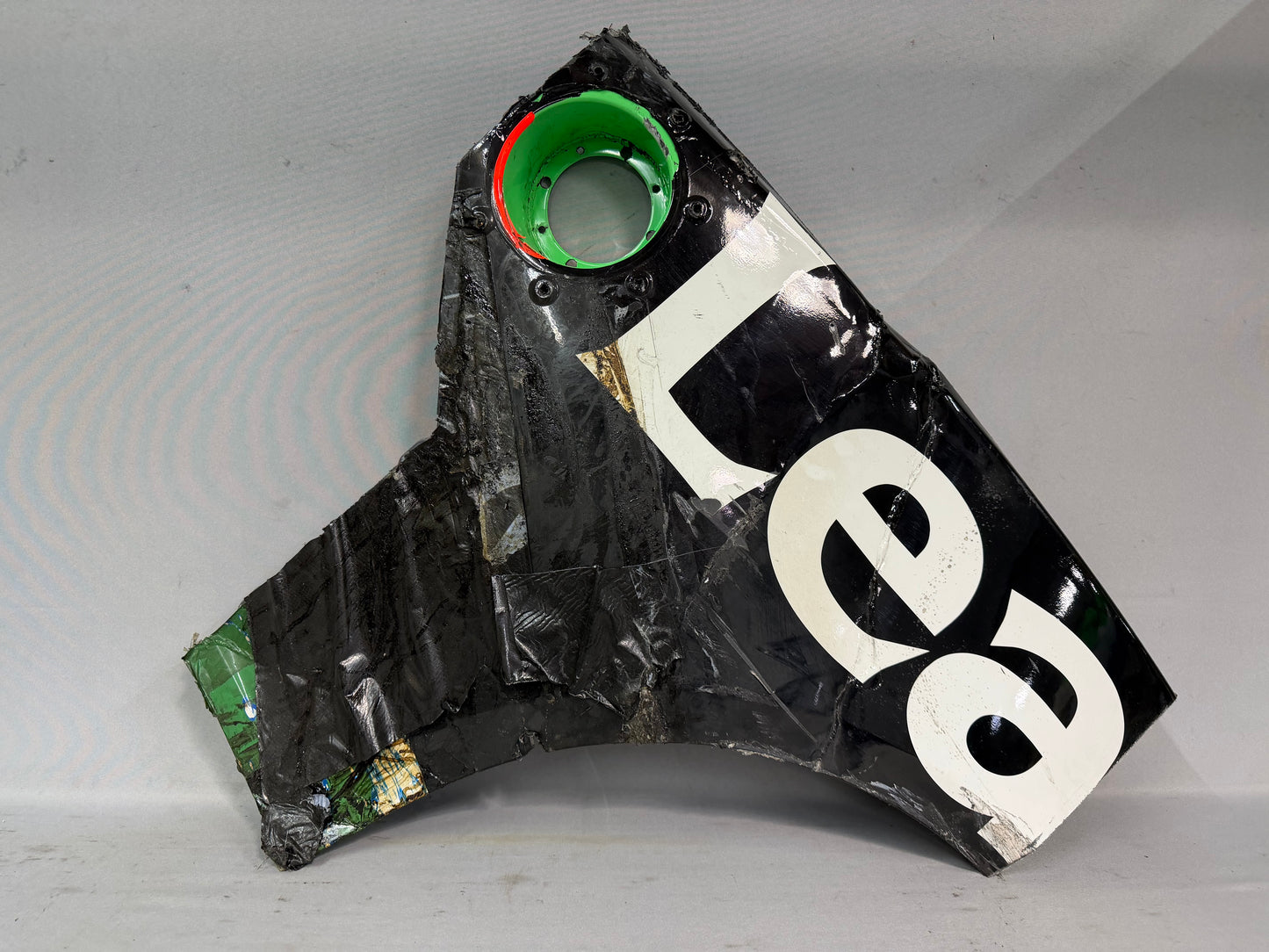 AJ Allmendinger #16 2025 Mexico City Leaf Filter Nascar Partial Quarter Panel