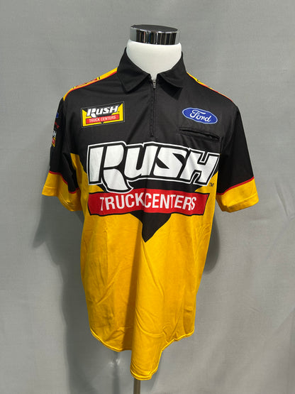 Clint Bowyer #14 Rush Truck Centers Nascar Crew Shirt Size Medium