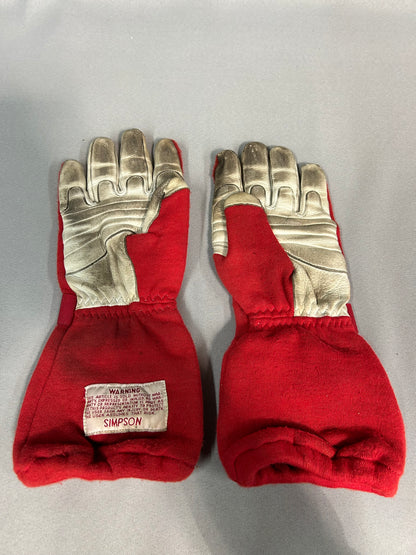Jimmy Spencer #41 Autographed Nascar Simpson Driver Gloves