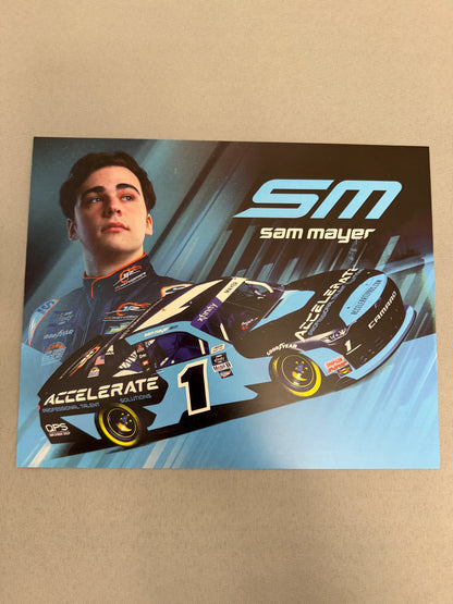 Sam Mayer #1 2022 Accelerate Nascar Hero Card