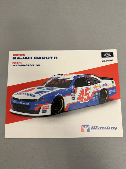 Rajah Caruth #45 2022 I Racing Nascar Hero Card