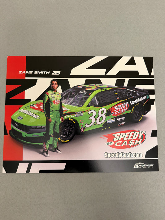 Zane Smith #38 2025 Speedy Cash Nascar Hero Card