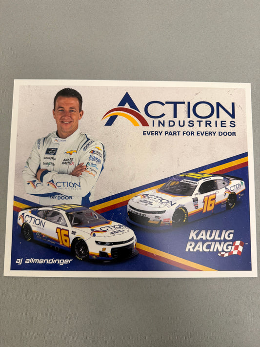 AJ Allmendinger #16 2022 Action Industries Nascar Hero Card