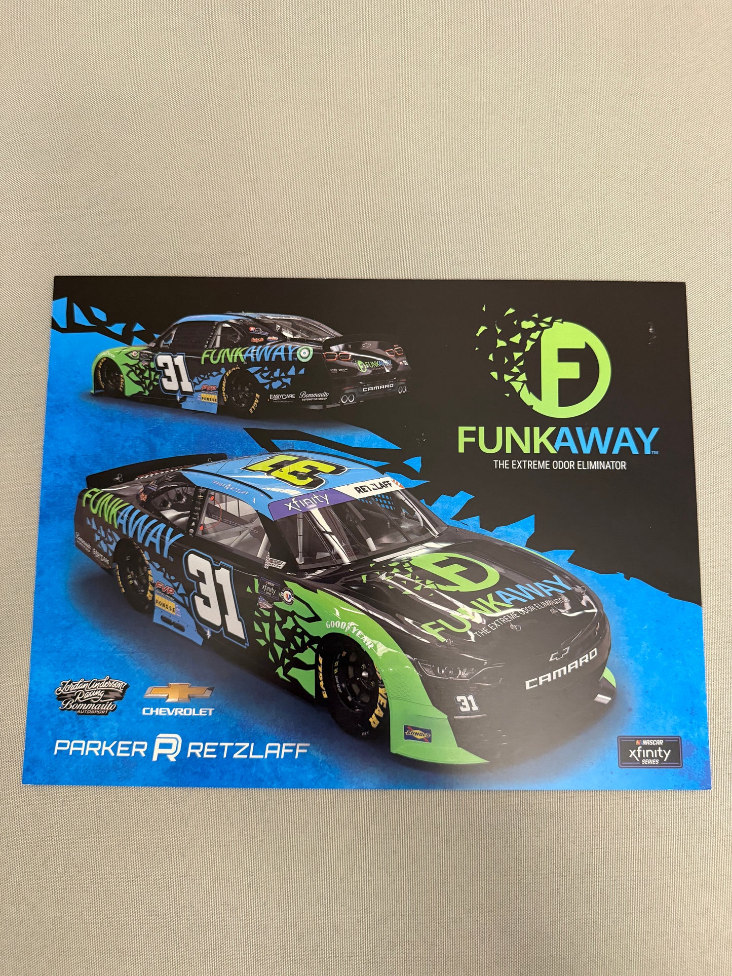 Parker Retzlaff #31 2023 Funkaway Nascar Hero Card
