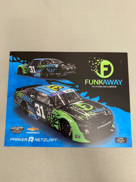 Parker Retzlaff #31 2023 Funkaway Nascar Hero Card