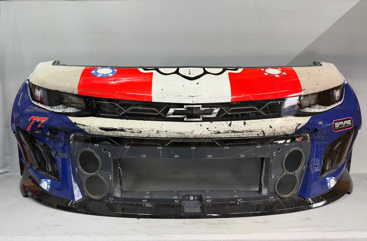 Carson Hocevar #77 2025 Martinsville Modo Casino Nascar Front Nose