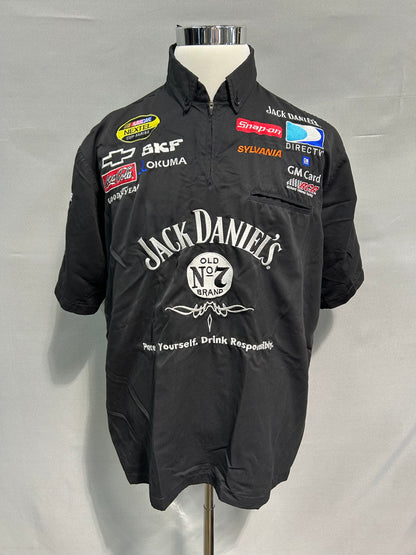 Clint Bowyer #07 Jack Daniels Nascar Crew Shirt Size XL
