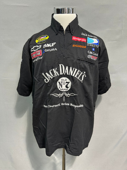 Clint Bowyer #07 Jack Daniels Nascar Crew Shirt Size XL
