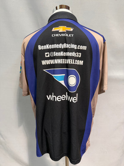 Ben Kennedy #33 Wheelwell Nascar Crew Shirt Size 3XL