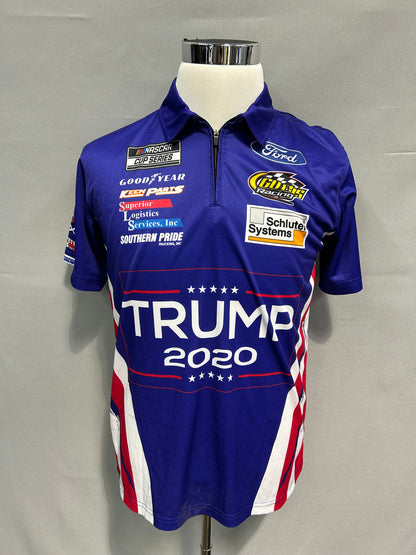 Corey Lajoie #32 Trump 2020 Nascar Crew Shirt Size Medium