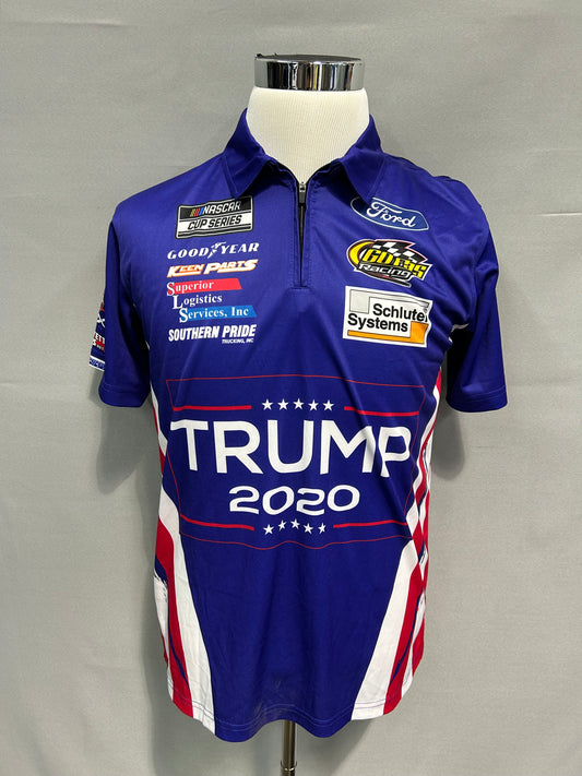 Corey Lajoie #32 Trump 2020 Nascar Crew Shirt Size Medium
