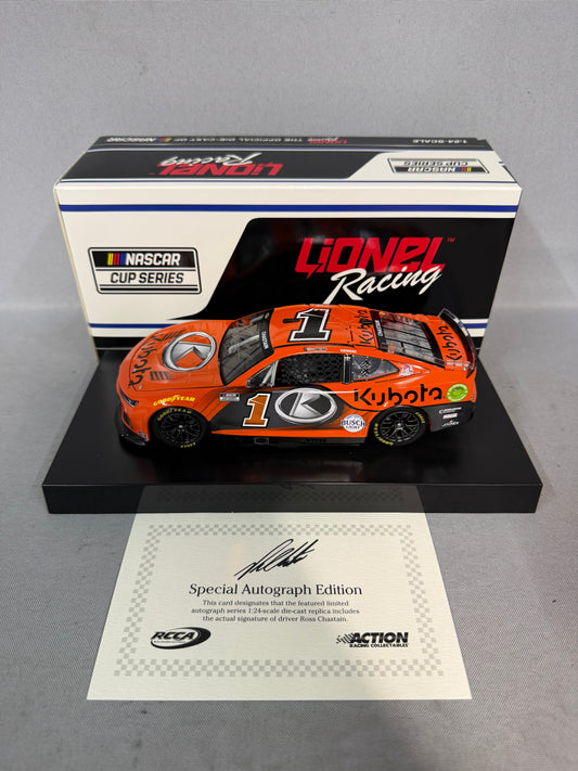Ross Chastain #1 2024 Kubota Nascar Autographed Diecast