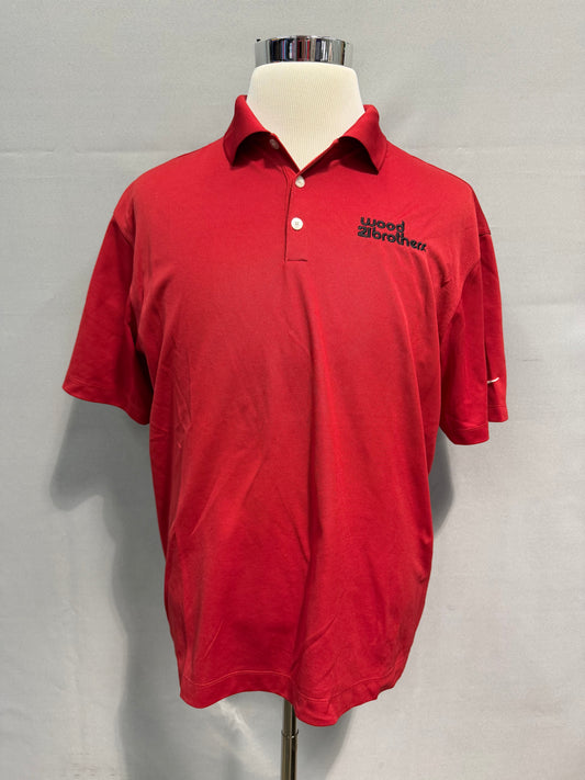Wood Brothers Nascar Team Issued Polo Shirt Size Large