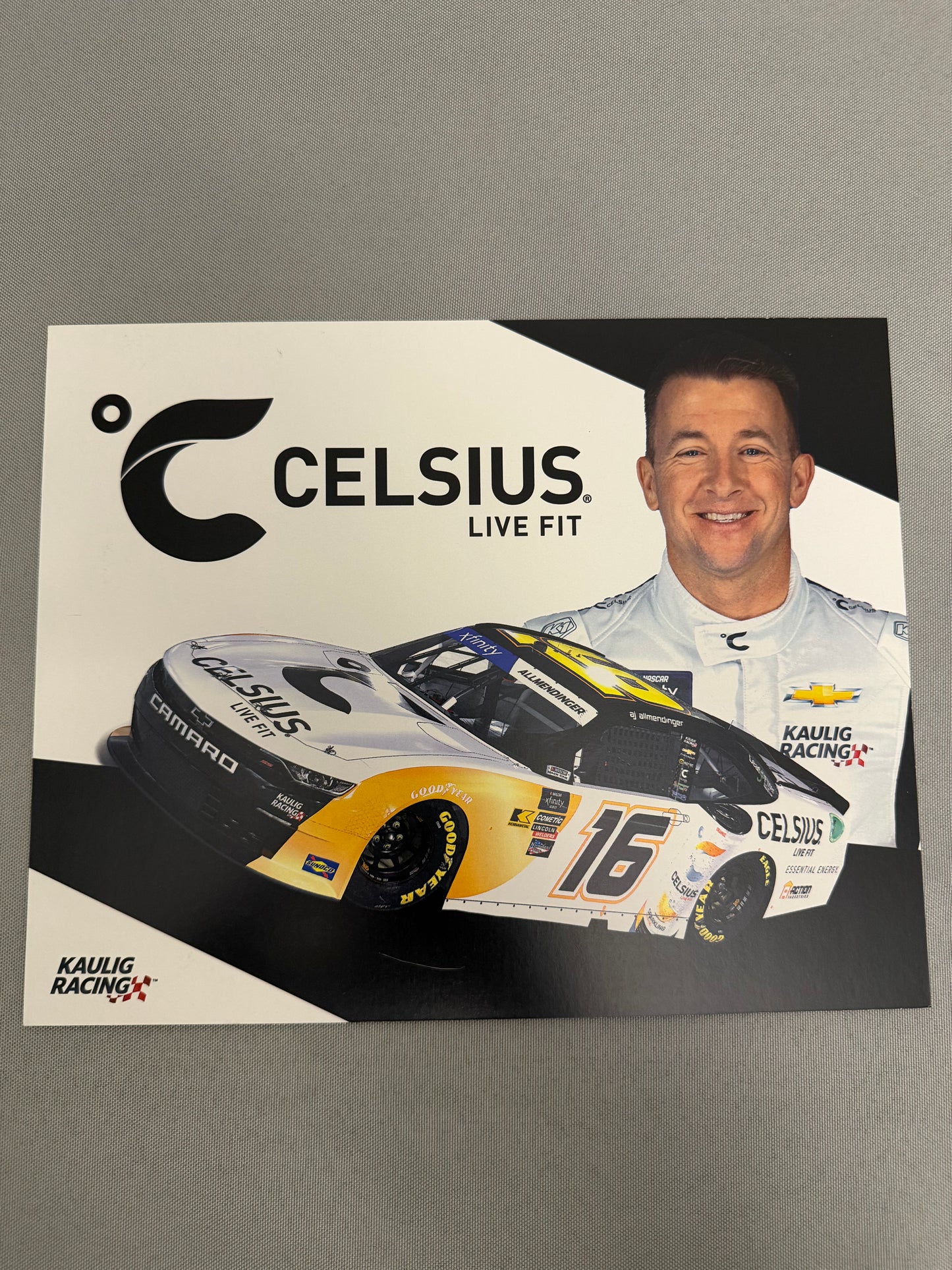 AJ Allmendinger #16 2024 Celsius Nascar Hero Card