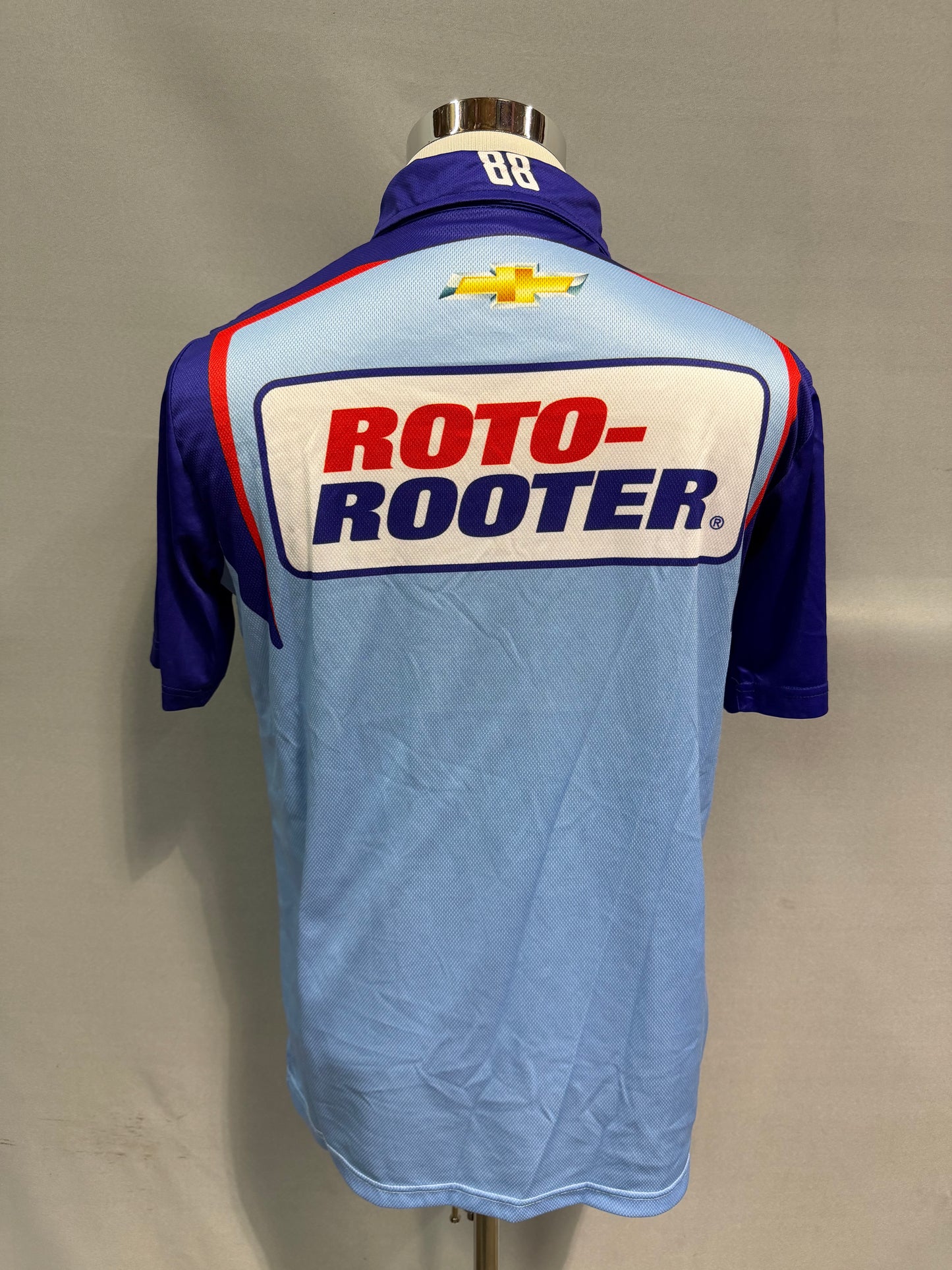 Connor Zilisch #88 2024 Roto Rooter Nascar Crew Shirt Size Large