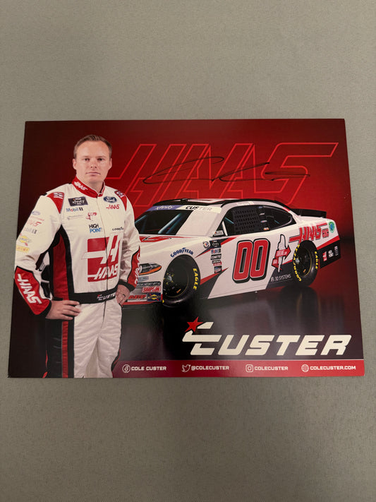 Cole Custer #00 2023 Haas Tooling Autographed Nascar Hero Card
