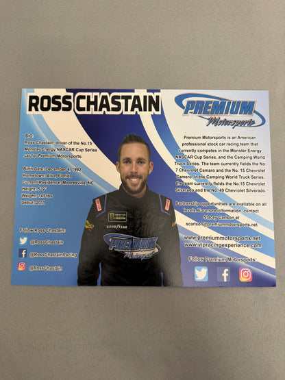 Ross Chastain #15 Premium Motorsports Nascar Hero Card