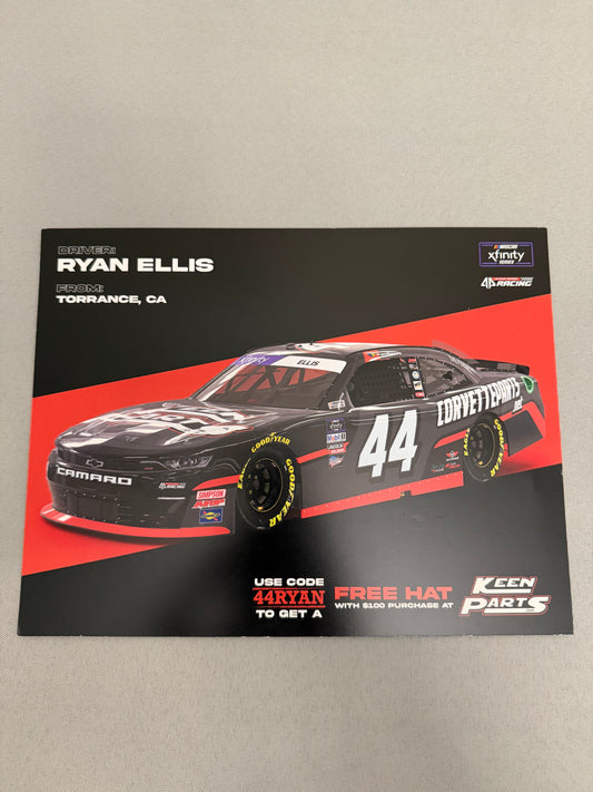 Ryan Ellis #44 2022 Keen Parts Nascar Hero Card
