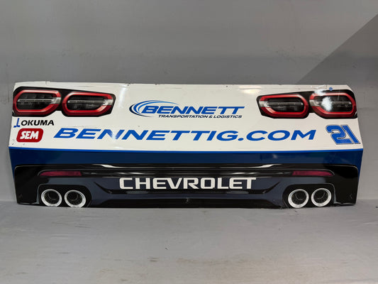 Austin Hill #21 2025 Bennett Transportation Nascar Rear Bumper