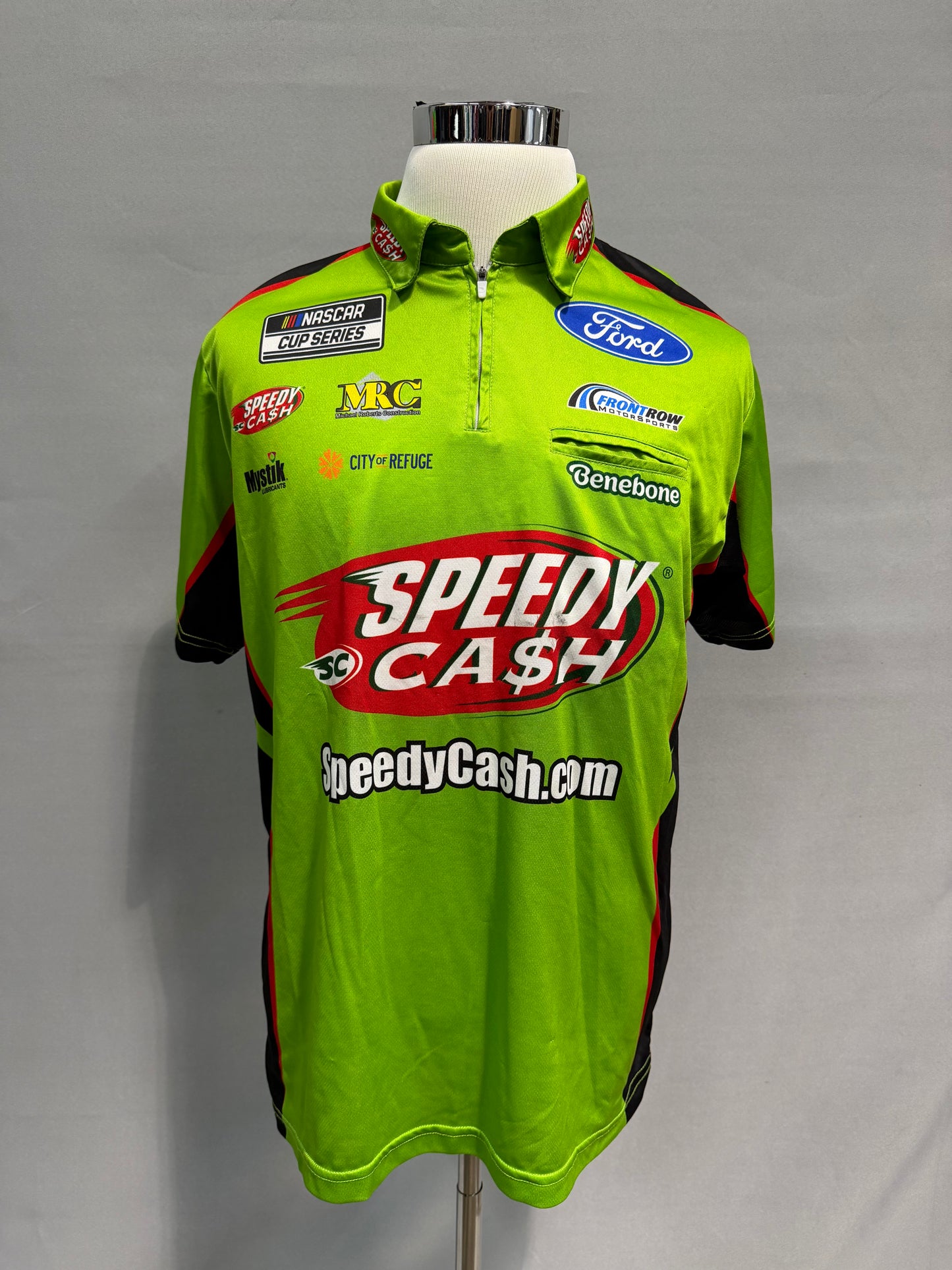 Zane Smith #38 2025 Speedy Cash Nascar Crew Shirt Size XL