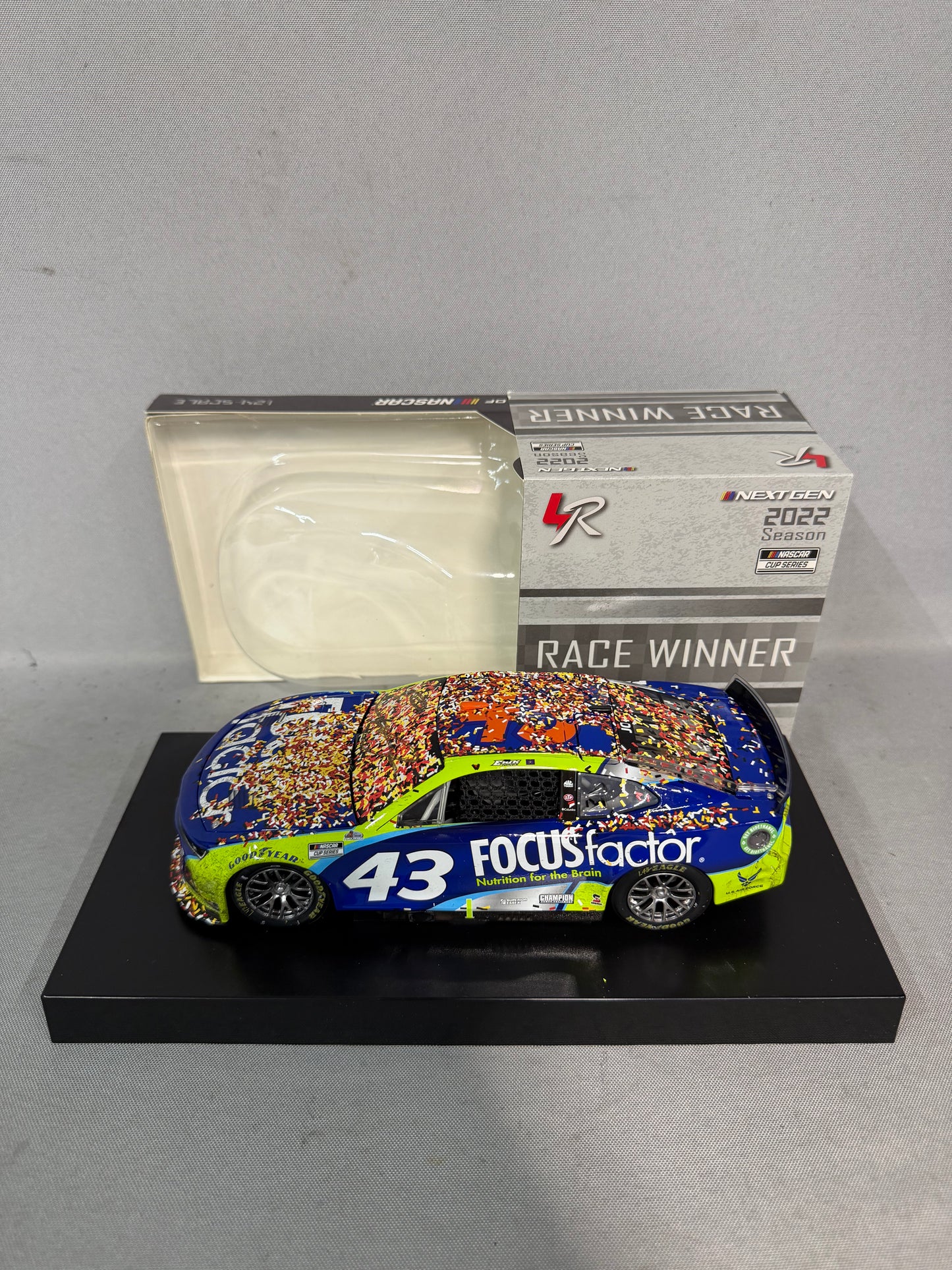 Erik Jones #43 2022 Darlington Win Focus Factor Nascar Dual Autographed Diecast