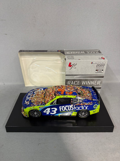 Erik Jones #43 2022 Darlington Win Focus Factor Nascar Dual Autographed Diecast