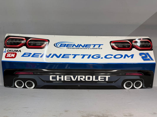 Austin Hill #21 2025 Phoenix Bennett Transportation Nascar Rear Bumper
