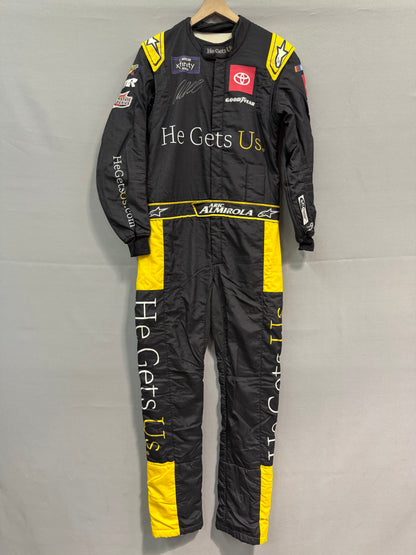 Aric Almirola #19 2024 He Gets Us Nascar Autographed Driver Firesuit