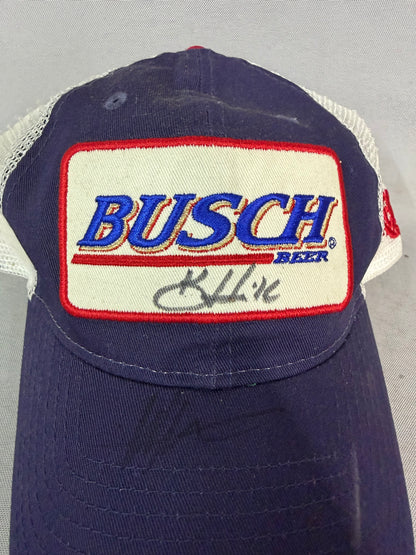 Kevin Harvick #4 Busch Beer Nascar Dual Autographed Team Hat