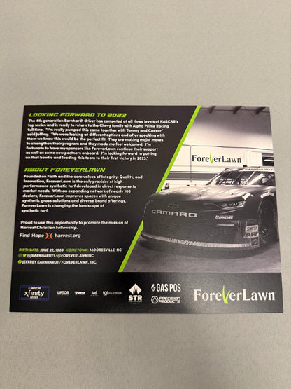 Jeffrey Earnhardt 2023 #44 Forever Lawn Nascar Hero Card