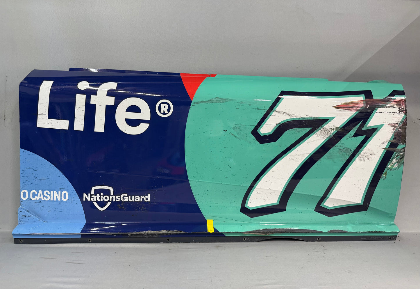Michael McDowell #71 2026 Darlington 1 Delaware Life Nascar Door Panel