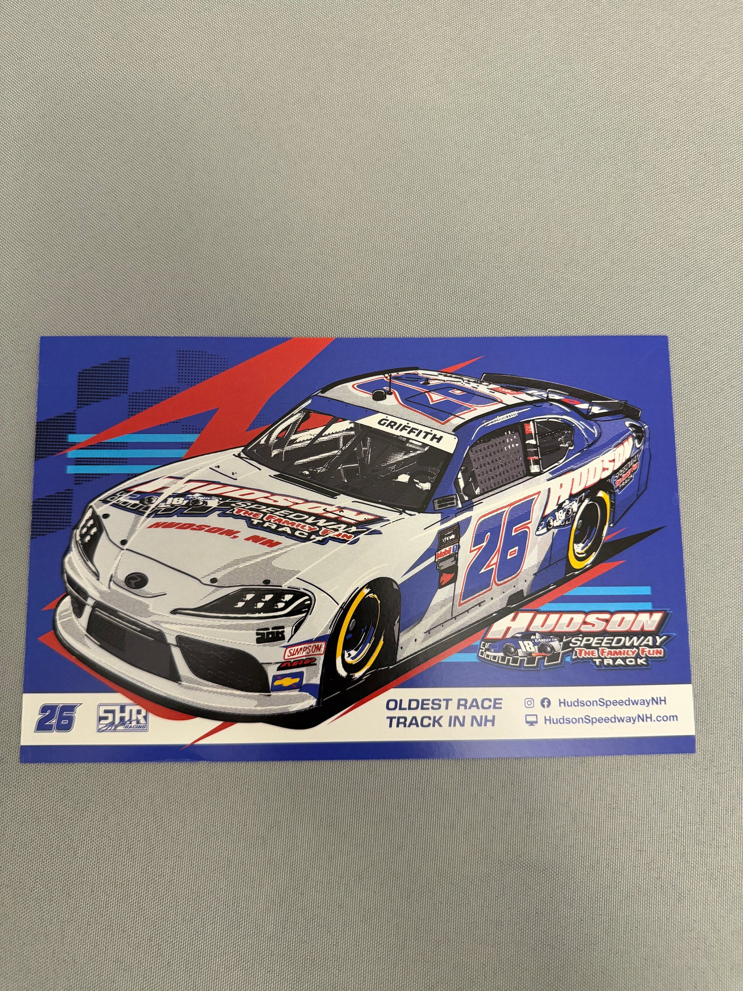 Derek Griffith #26 2022 Hudson Speedway Nascar Hero Card