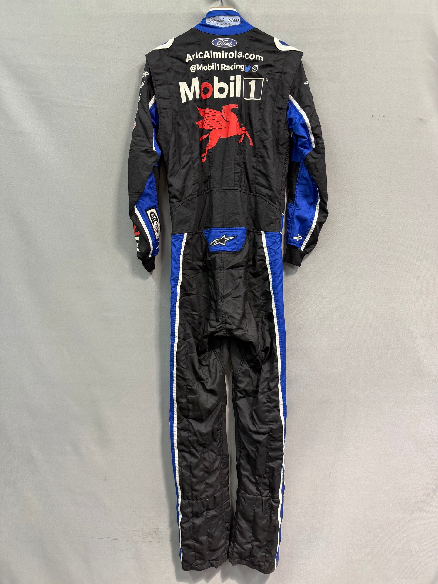 Aric Almirola #10 2022 Mobil 1 Nascar Autographed Driver Firesuit
