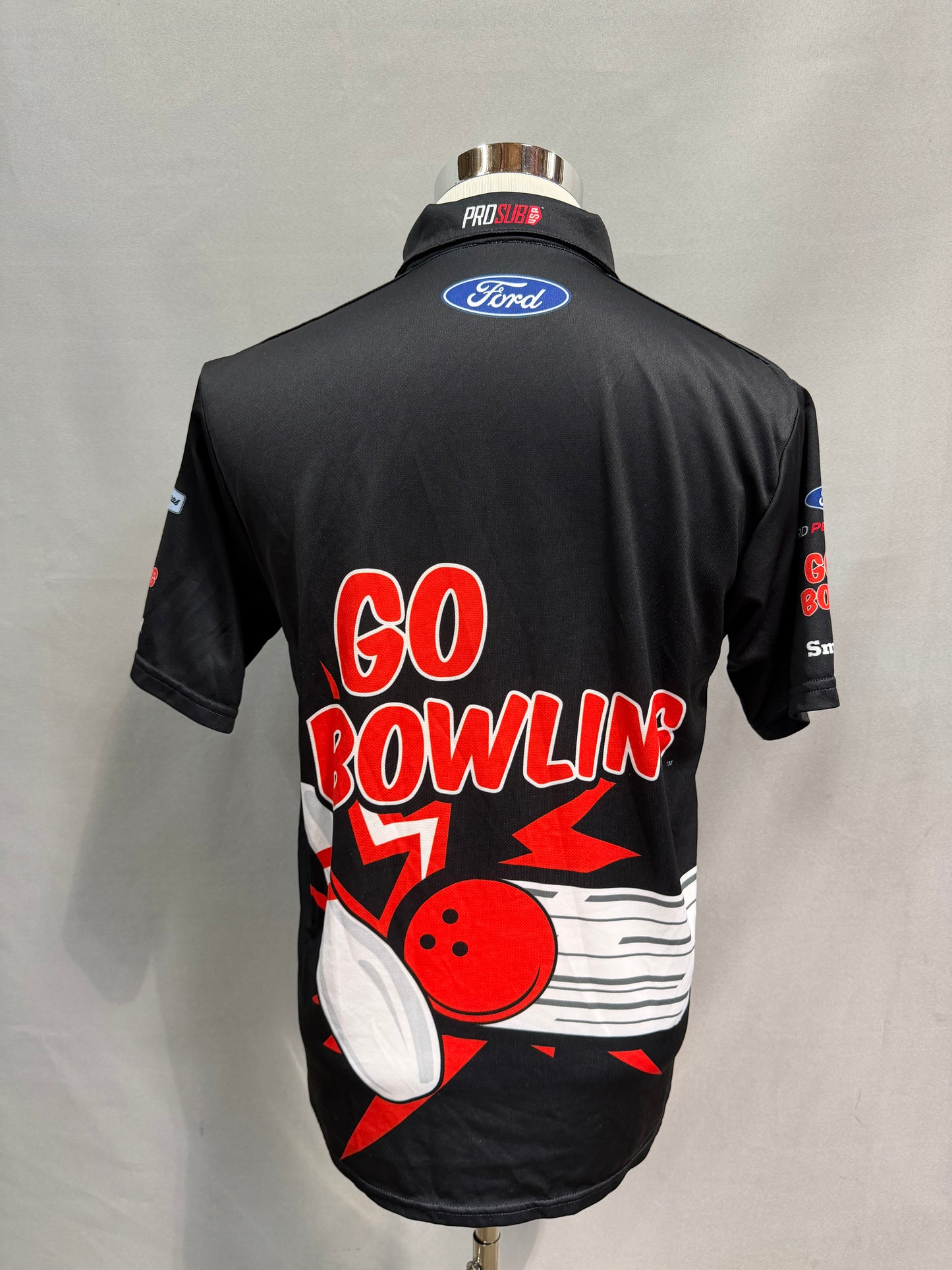 Aric Almirola #10 2023 Go Bowling Nascar Crew Shirt Size Small