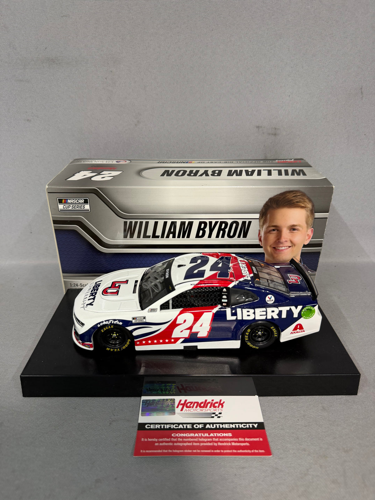 William Byron #24 2021 Liberty University Nascar Autographed Diecast